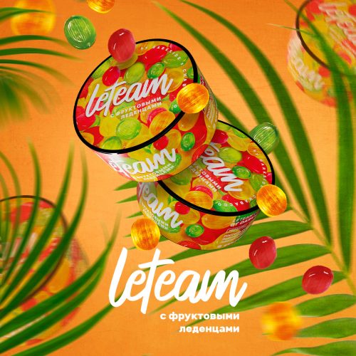 Бестабачная смесь на основе чайного листа Leteam (Летим) Медиум с фруктовыми леденцами 25гр.