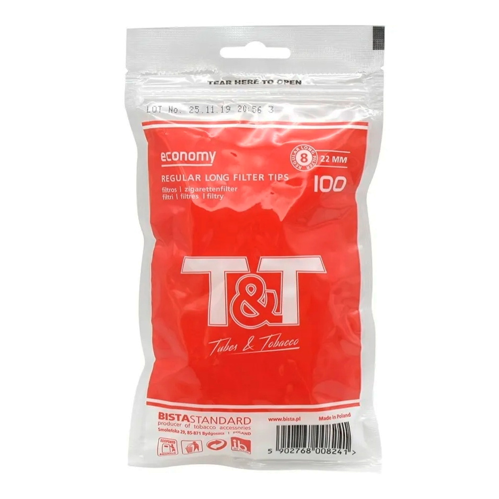 Фильтры T&T Regular 8/15мм (100шт/пач)