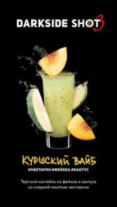 Табак для кальяна DarkSide Shot (Дарксайд Шот) - Куршский (Нектарин, Фейхоа, Кактус) 30гр.