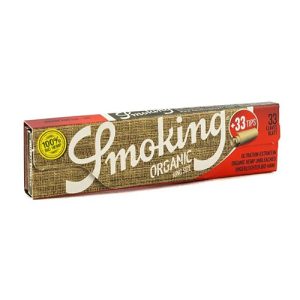 Бумага SMOKING King Size Organic + 33 Типса/KS ORGANIC+FTIP*33*24