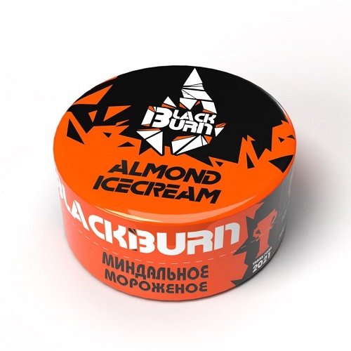 Табак для кальяна BlackBurn (Блэк Берн) - Almond Icecream (Мороженое, Миндаль) 25гр.