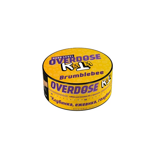 Табак для кальяна Overdose (Овердос) - Brumblebee (Клубника ежевика голубика) 25гр.