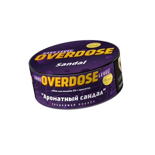 Табак для кальяна Overdose (Овердос) - Sandal (Ароматный сандал) 25гр.