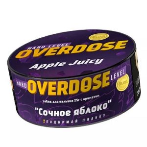 Табак для кальяна Overdose (Овердос) - Apple Juicy (Сочное яблоко) 25гр.