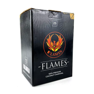 Уголь для кальяна Flames 25мм (72шт, 1 кг)