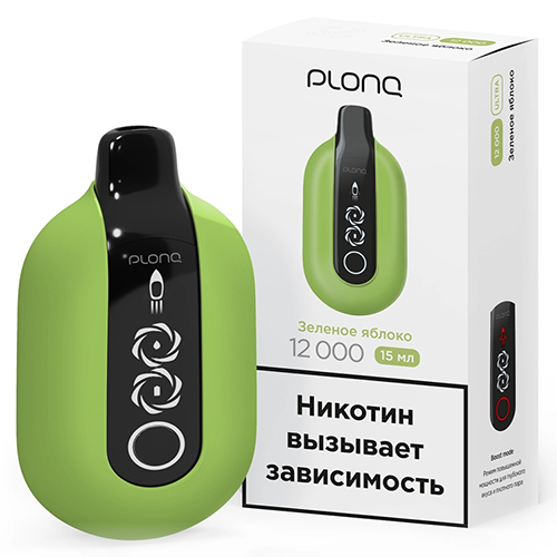 PLONQ ULTRA 12000 - Зеленое Яблоко