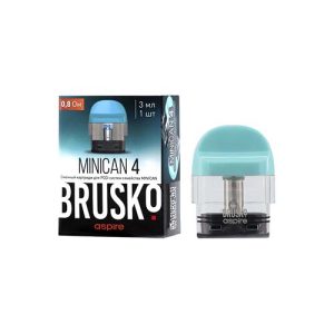 Картридж BRUSKO Minican 4 (Бирюзовый) [0,8 Ом] (3мл)