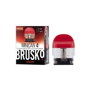 Картридж BRUSKO Minican 4 (Красный) [0,8 Ом] (3мл)