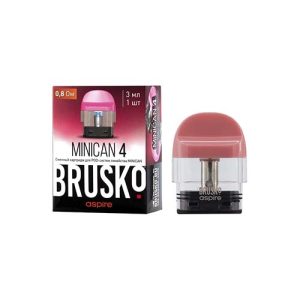Картридж BRUSKO Minican 4 (Розовый) [0,8 Ом] (3мл)