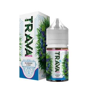 Ароматизатор TRAVA - BLUEBERRY & MINT (синие ягоды / мята) 13мл