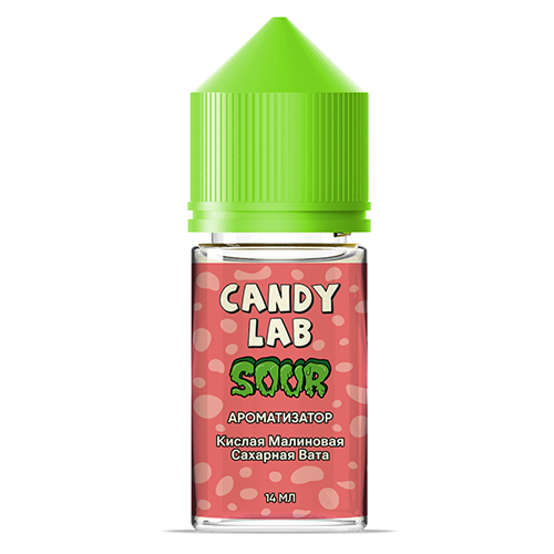 Ароматизатор CandyLab SOUR - Кислая малиновая сахарная вата (Cotton Razz) 14мл
