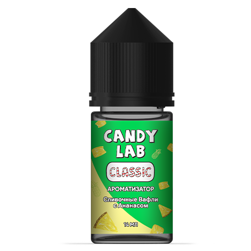 Ароматизатор CandyLab Сlassic - Сливочные вафли с ананасом (Pineapple Waffle) 14мл