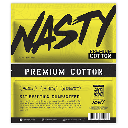 Хлопковая вата Nasty Premium Cotton 10гр.
