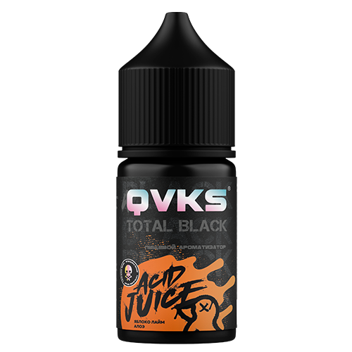 Ароматизатор QVKS Total Black - Яблоко Лайм Алоэ 13мл