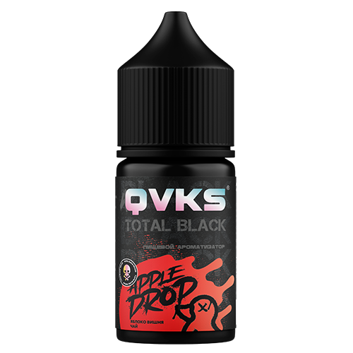 Ароматизатор QVKS Total Black - Яблоко Вишня Чай 13мл
