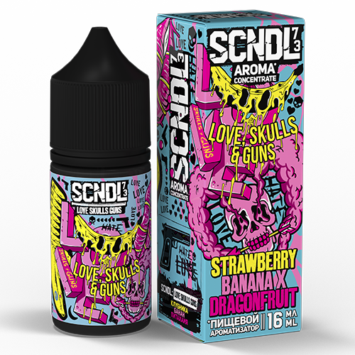 Ароматизатор SCNDL - Love Skulls Guns 14мл