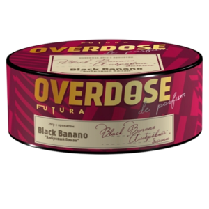 Табак для кальяна Overdose (Овердос) - Black Banano (Амбровый банан) 25гр.