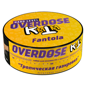 Табак для кальяна Overdose (Овердос) - Fantola (Тропическая газировка) 25гр.