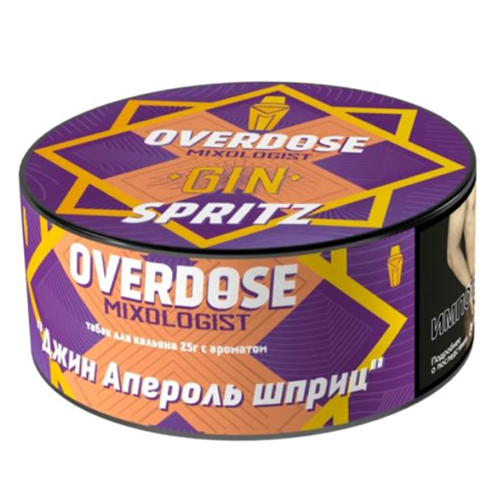 Табак для кальяна Overdose (Овердос) - Gin Spritz (Джин Апероль шприц) 25гр.