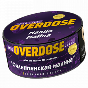 Табак для кальяна Overdose (Овердос) - Manila Malina (Филиппинская малина) 25гр.