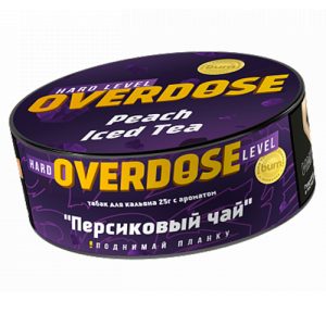 Табак для кальяна Overdose (Овердос) - Peach Iced Tea (Персоковый чай) 25гр.