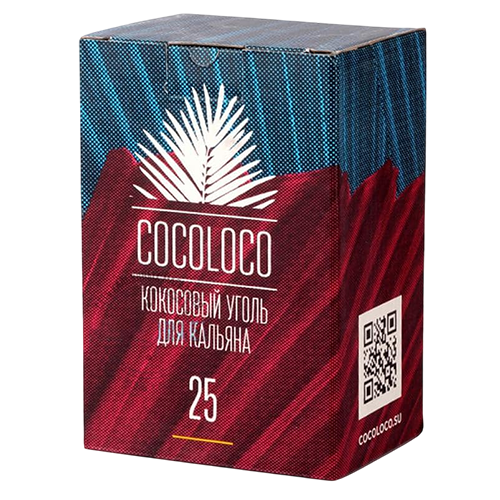 Уголь для кальяна Cocoloco 25мм (72 шт, 1кг)