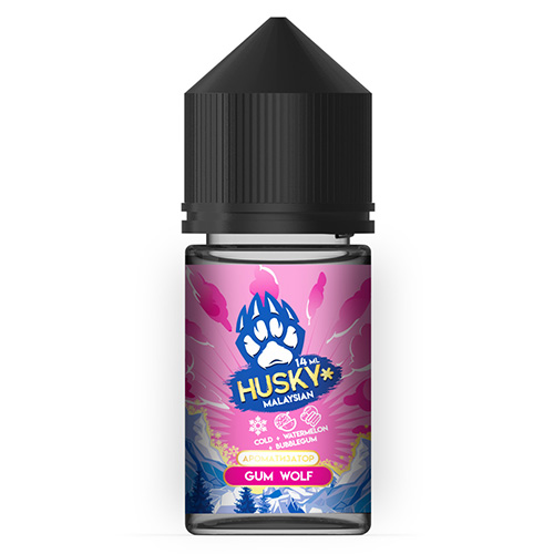 Ароматизатор HUSKY Malaysian - Gum Wolf (ледяная арбузная жвачка) 14мл