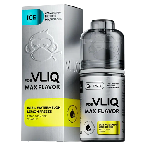 Ароматизатор VLIQ Max Flavor Ice - Арбуз Базилик Лимон (Basil Watermelon Lemon Freeze) 12мл