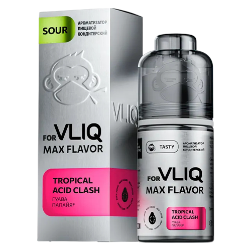Ароматизатор VLIQ Max Flavor Sour - Гуава Папайя (Tropical Acid Clash) 12мл