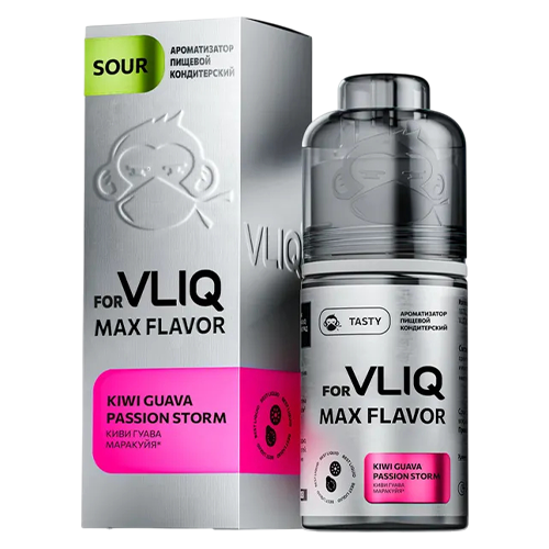 Ароматизатор VLIQ Max Flavor Sour - Киви Гуава Маракуйя (Kiwi Guava Passion Storm) 12мл