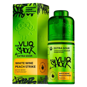 Ароматизатор VLIQ Shock - Белое Вино с Персиком (White Wine Peach Strike) 12мл