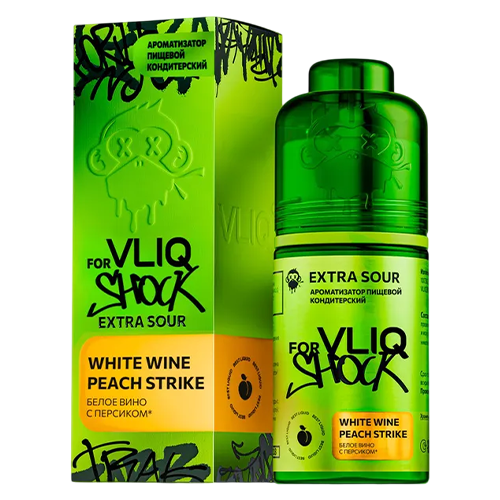 Ароматизатор VLIQ Shock - Белое Вино с Персиком (White Wine Peach Strike) 12мл