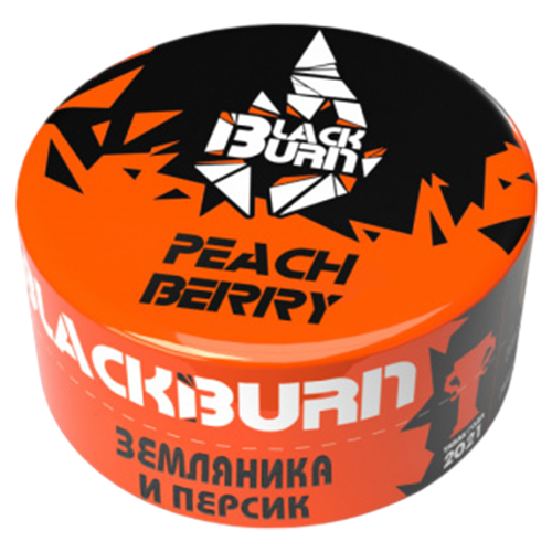 Табак для кальяна BlackBurn (Блэк Берн) - Peachberry (Земляника-Персик) 25гр.