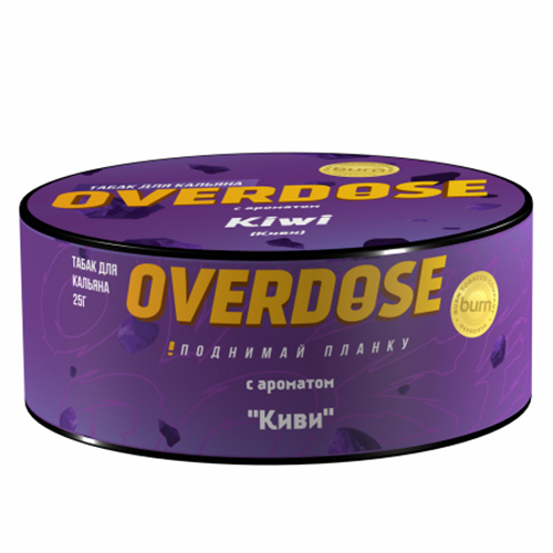 Табак для кальяна Overdose (Овердос) - Kiwi (Киви) 25гр.