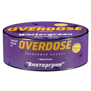 Табак для кальяна Overdose (Овердос) - Wintergreen (Винтергрин) 25гр.