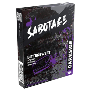 Табак для кальяна Sabotage (Саботаж) by Darkside - Bittersweet (Тоник, Лимон) 30гр.