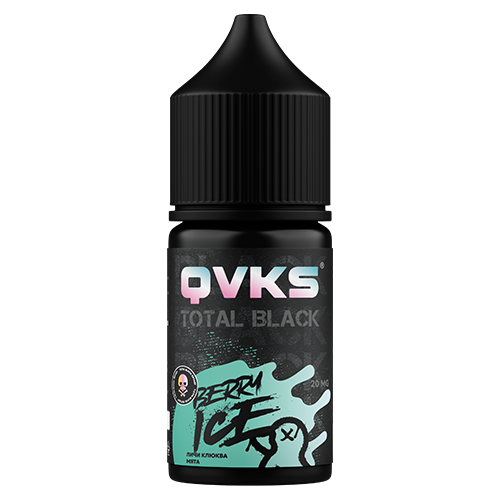 Ароматизатор QVKS Total Black - Личи Клюква Мята 13мл