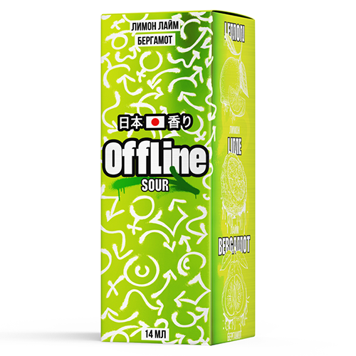 Ароматизатор OffLine Sour - Лимон Лайм Бергамот 14мл