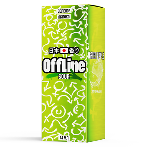 Ароматизатор OffLine Sour - Зеленое Яблоко 14мл