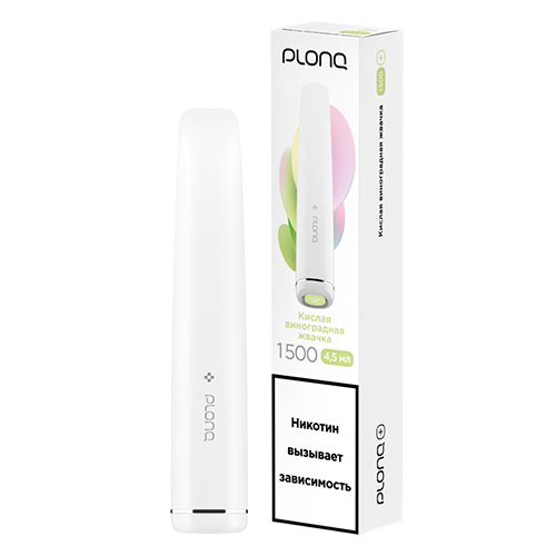 PLONQ PLUS 1500 - Кислая Виноградная Жвачка