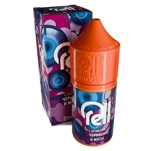 Ароматизатор RELL Orange - Blueberry Mint (черника и мята) 14мл