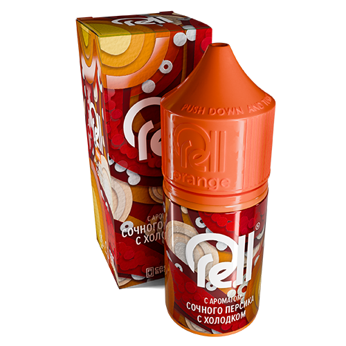 Ароматизатор RELL Orange - Peach Ice (сочный персик с холодком) 14мл