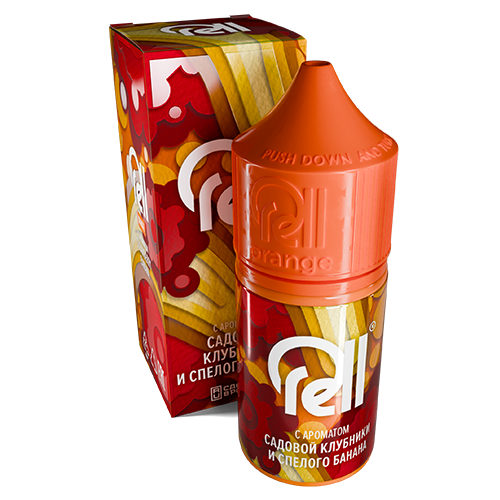 Ароматизатор RELL Orange - Strawberry Banana (садовая клубника и спелый банан) 14мл