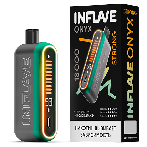 INFLAVE ONYX STRONG 18000 - Кислое Драже