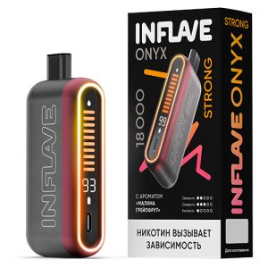 INFLAVE ONYX STRONG 18000 - Малина Грейпфрут