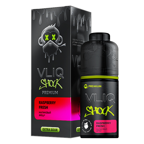 Ароматизатор VLIQ Shock PREMIUM - Малиновый фреш (Raspberry Fresh) 12мл