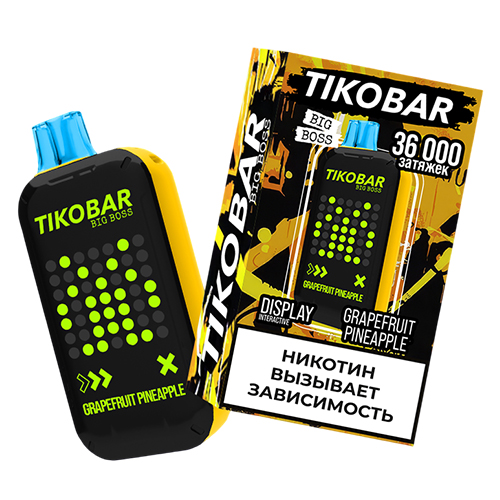 TIKOBAR Big Boss 36000 - Grapefruit Pineapple (Грейпфрут Ананас)