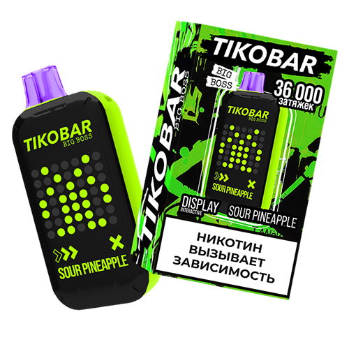 TIKOBAR Big Boss 36000 - Sour Pineapple (Кислый Ананас)