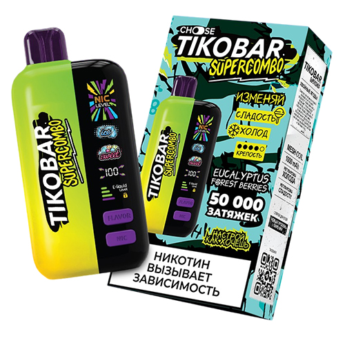 TIKOBAR SuperCombo 50000 - Eucalyptus Forest Berries (Хвойные Ягоды)