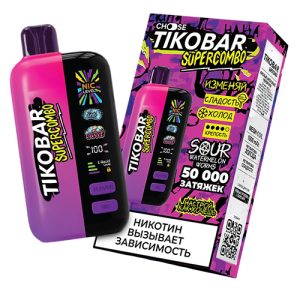 TIKOBAR SuperCombo 50000 - Sour Watermelon Worms (Кислые Арбузные Червячки)